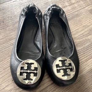 Tory Burch Black Reva Ballet Flats Sz 5.5